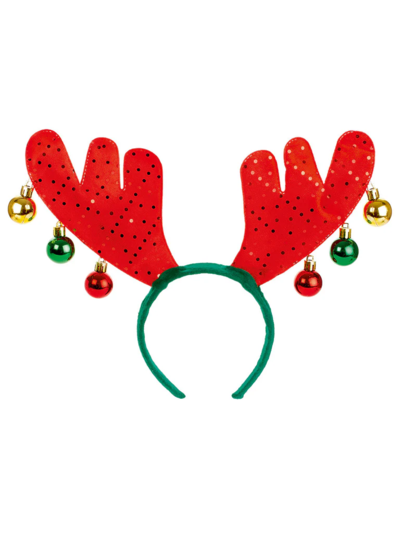 REINDEER ANTLER BAUBLE HEADBAN