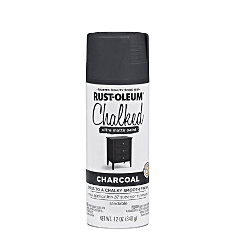 Rust-Oleum Chalked Ultra Matte Spray Paint 12oz Charcoal 1 Each 302590
