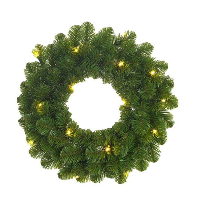  Norton Wreath 126 Tips 30 LED 60cm Green 1 Each 1015770