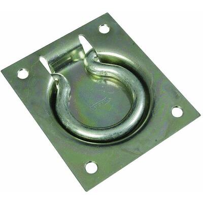  National  Flush Ring Pull 3-1/2 Inch Zinc 1 Each N203752