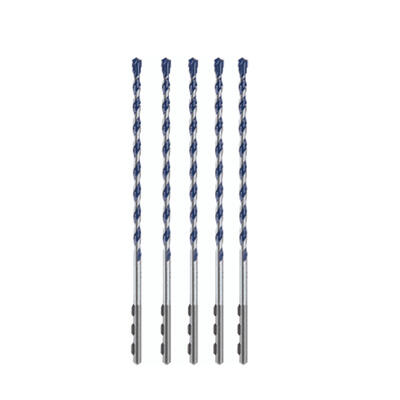  Bosch Hammer Drill Bit 3/16x4x6 Inch Blue Granite  5 Pack  HCBG0405T 2610014200