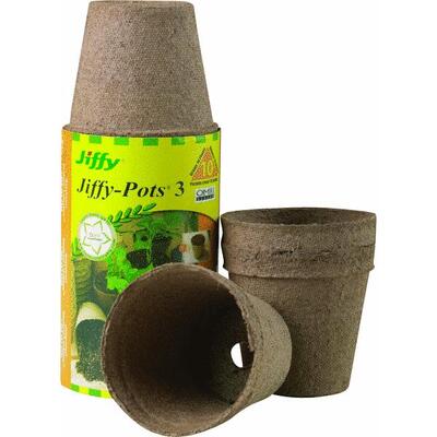 Green Garden Products Jiffy Peat Pot Round 3 Inch Brown 1 Each JP310: $8.44