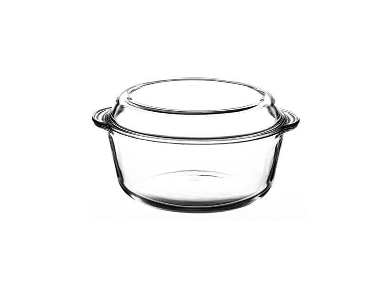 Borcam Round Casserole Dish Clear 1 Each 748-59013