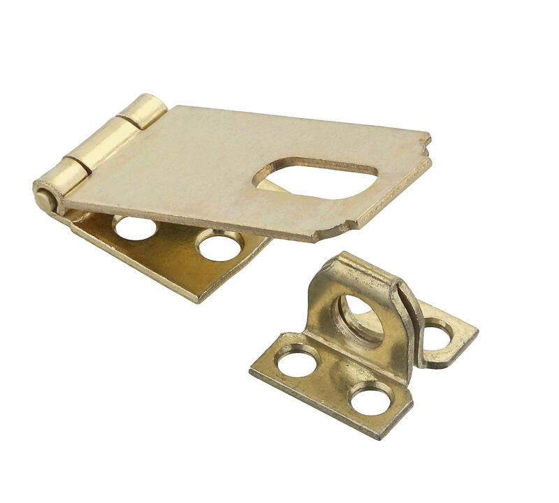  Safety Hasp 2-1/2 Inch Dull Brass 1 Each N102-178