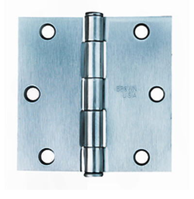  Brown USA Solid Steel Hinges 4x4 Inchx2.2mm  1 Each BRH0040SN: $17.57