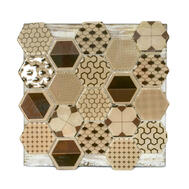  Hexagonal Aconcagua Glass Tile  20.8x24 Inch 1 Each PR5037: $7.00