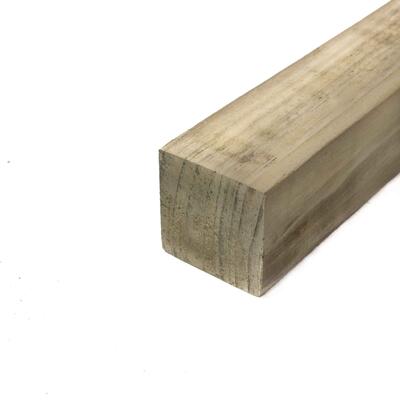 Lumber Pitch Pine #1 S4S Treated 2x2x14 1 Length