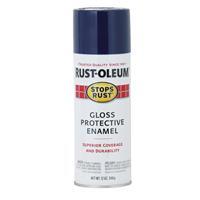 Rust-Oleum Stops Rust Gloss Enamel Spray Paint 12oz Navy 1 Each 7723830