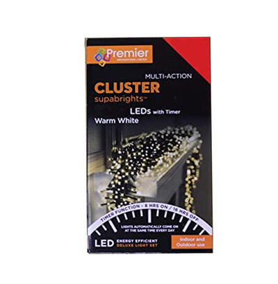 Premier Cluster Lights 480 LED Warm White 1 Each LV082119WW: $109.28