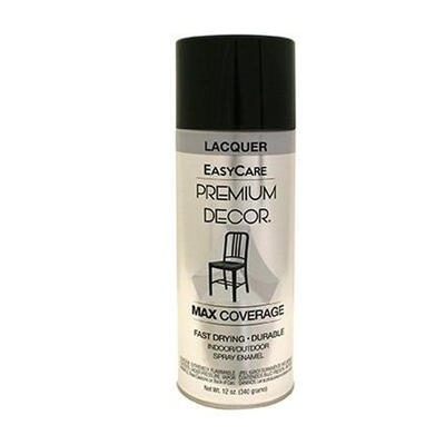 Easy Care Premium Decor Lacquer Spray Paint 12oz Black 1 Each PD1353-AER: $31.87