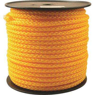  Do It Best  Braided Polypropylene Rope 1/2 Inchx250 Foot  Yellow 1 Foot 707275