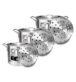 STOCK POT SET 3PC  ALUM