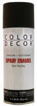 Color Decor Flat Enamel Spray Paint 10oz Wrought Iron Black 1 Each CDS10-AER: $18.60