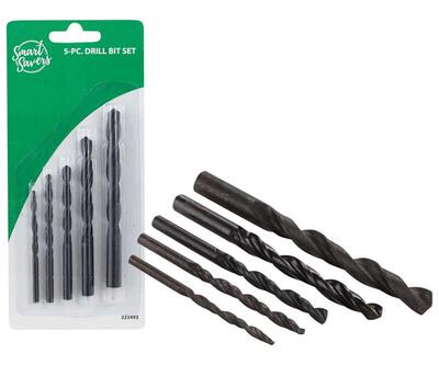  Smart Savers Drill Bit Set 5 Piece Black Oxide 1 Each AC018