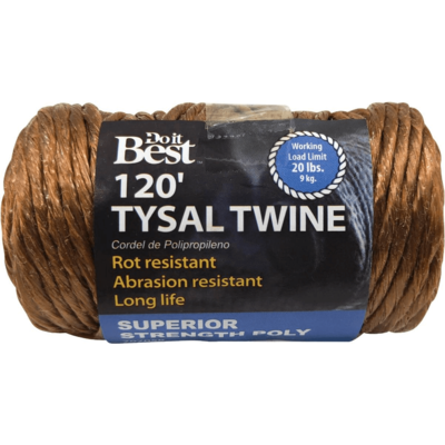 TYSAL TWINE BRN 5/64X120'' M/D