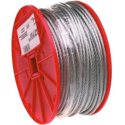  Campbell  Galvanized Wire Cable  1/4 Inchx250 Foot  1 Foot 7000827