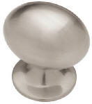 Liberty  Brainerd Football Knob 1-3/8 Inch  Satin Nickel 1 Each 69365 PN0393
