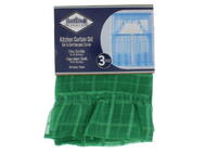 The Palace Home Collection Plaid Sheer Kitchen Curtain 1 Each 742-0434923: $22.92