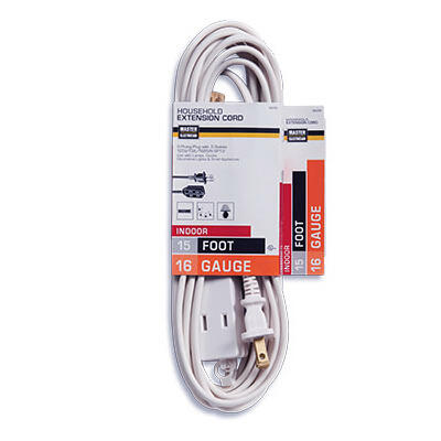 Pt Ho Wah Genting Extension Cord 16/2 15 Foot White 1 Each 09414ME
