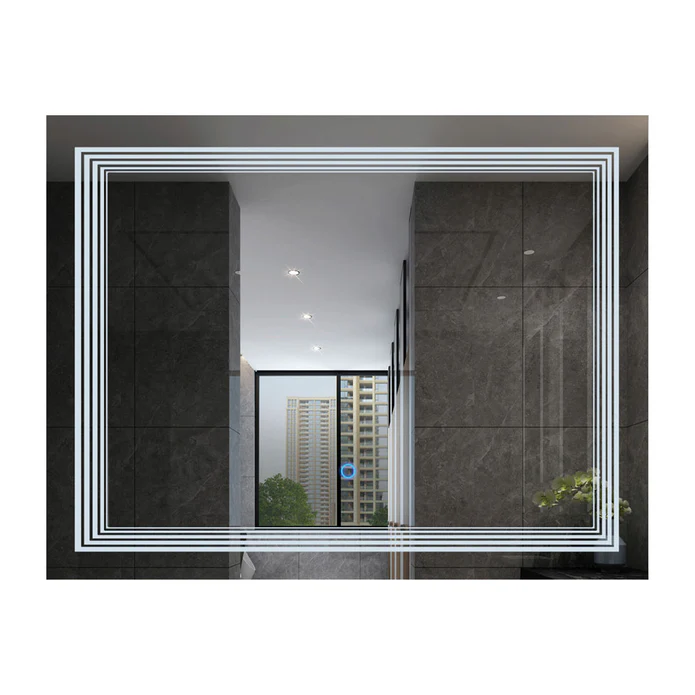 LED MIRROR SLV RECT W/ LIGHT