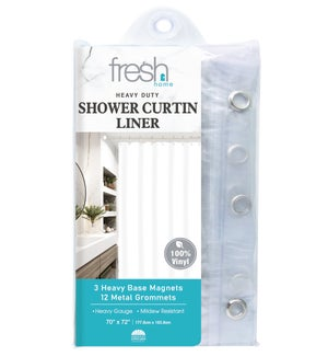 PVC SHOWER CURTAIN LINER CLEAR