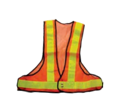 Brown USA Safety Vest Orange and Yello 1 Each BRLH009