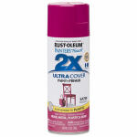 Rust-Oleum Painter's Touch Satin Spray Paint 12oz Magenta 1 Each 283188