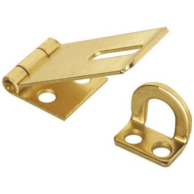  National Safety Hasp  1 3/4 Inch  Brass 1 Each N102-053