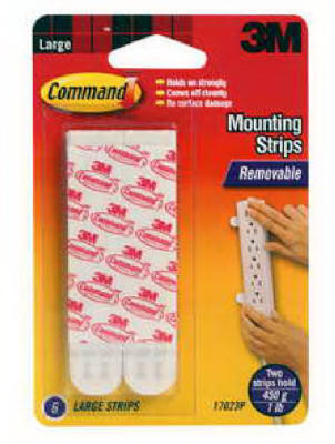 3M Command  Large Mounting Strips  9 Pack  17023P: $18.72