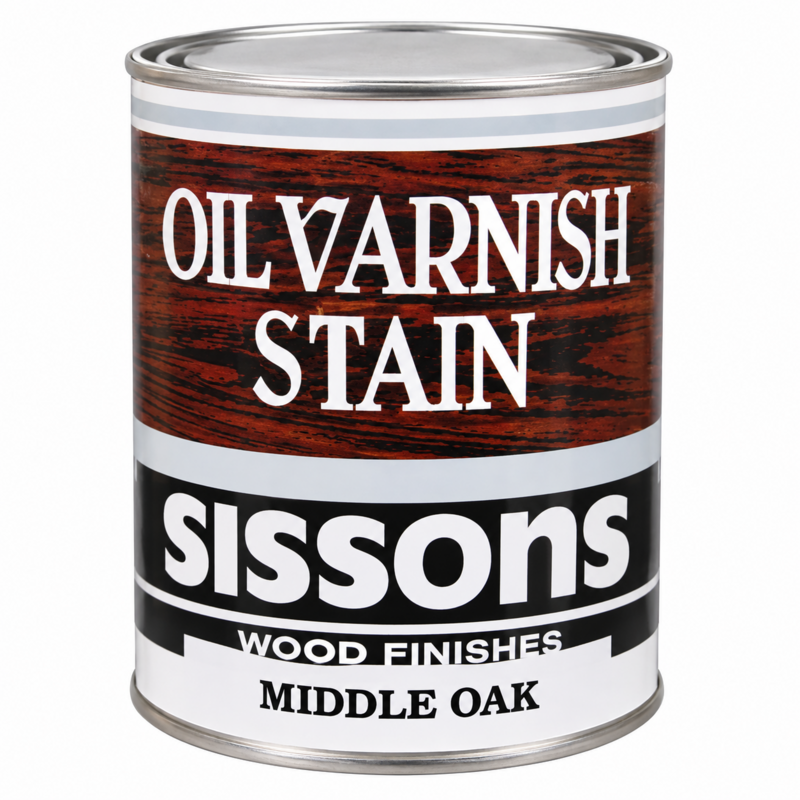 Sissons Oil Varnish Stain Middle Oak 1 Quart VOS44-1271
