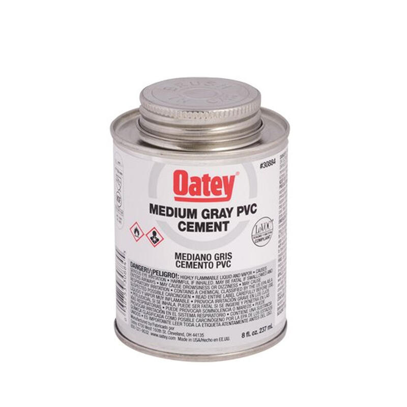  Oatey PVC Medium Gray Cement 8 Ounce 1 Each 30884
