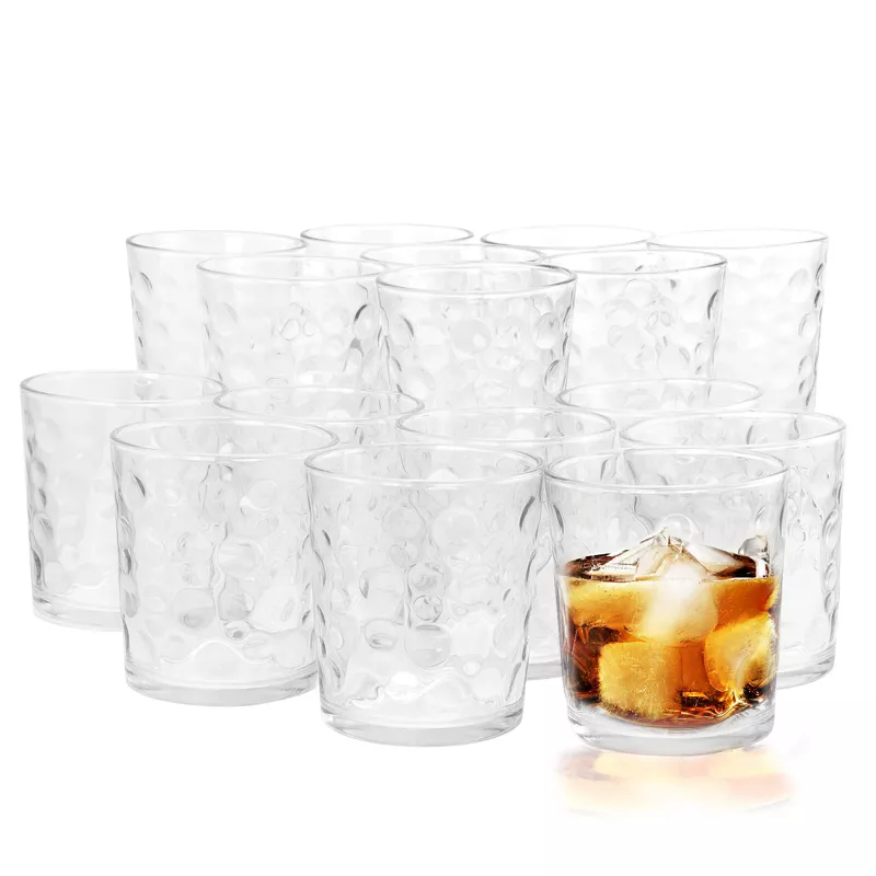 GLASSWARE SET W/BUBBLES CLR