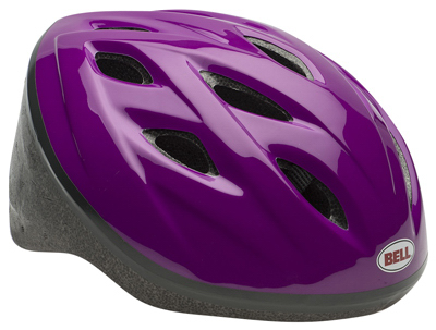 GIRLS PURPLE BIKE HELMET