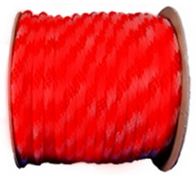 BRAID NYL ROPE  5/8X200' RED