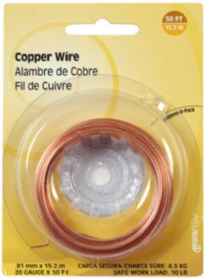  Hillman  Copper Wire 18 Gauge  25 Foot  1 Each 123109