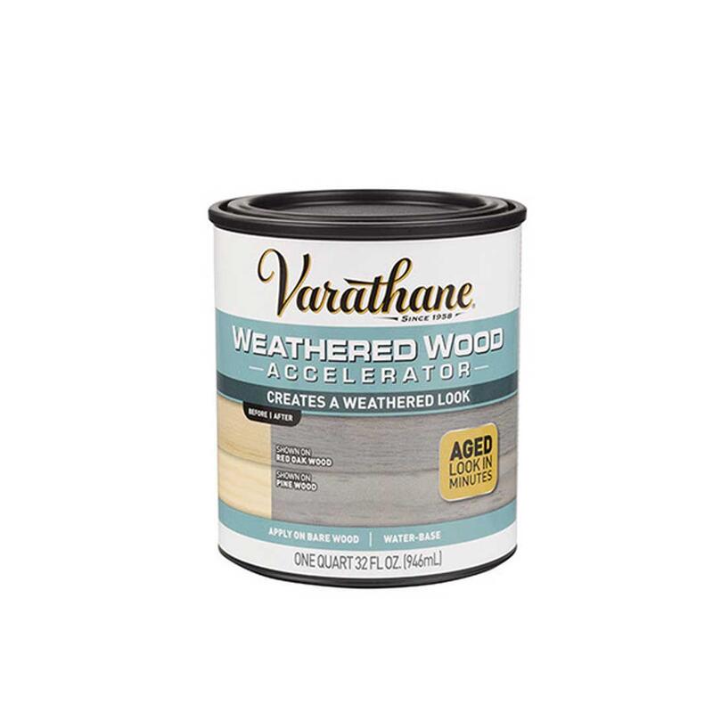 Varathane Weathered Wood Accelerator Stain Gray 1 Quart 313835