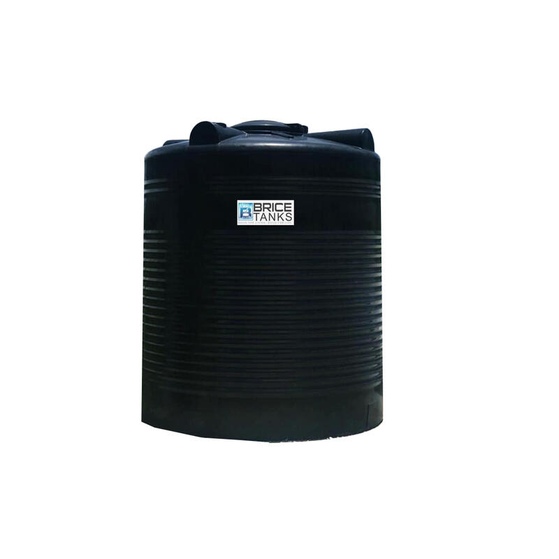 Brice  Closed Top Water Tank 450 Gallon Black 1 Each 08-WT450DL-BLACK