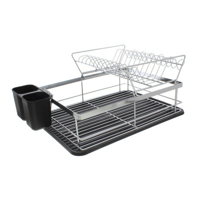 DISH RACK W/ CUTLERY HOLDER