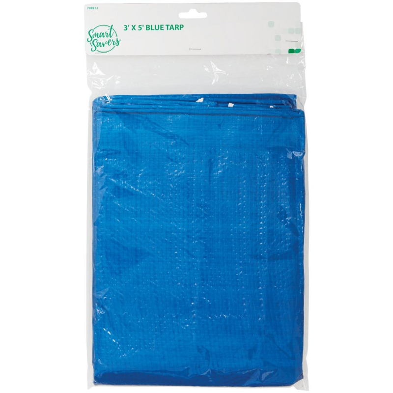  Smart Savers Tarpaulin 3x5 Foot Blue  1 Each CC101080