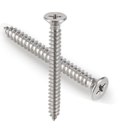  Hillman  Flat Head Phillips Sheet Metal Screw #6x 2 Inch  Zinc 1 Each 80169