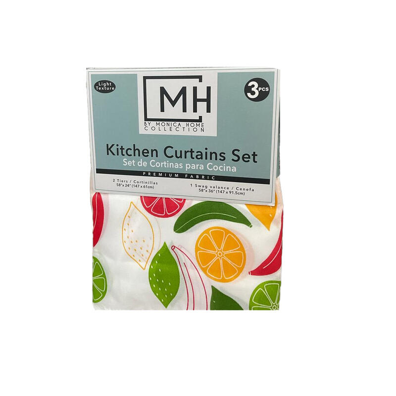 Monica Home Kitchen Curtain 1 Set 742-1407186