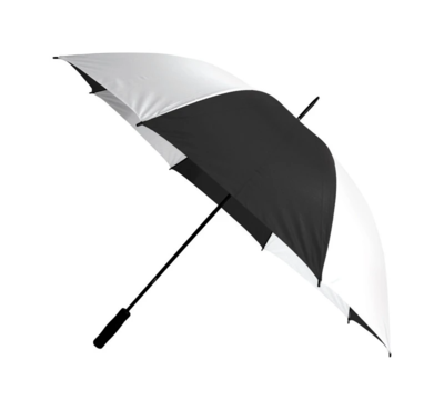 Rainbrella  Golf Umbrella 60 Inch Black White 1 Each 48138