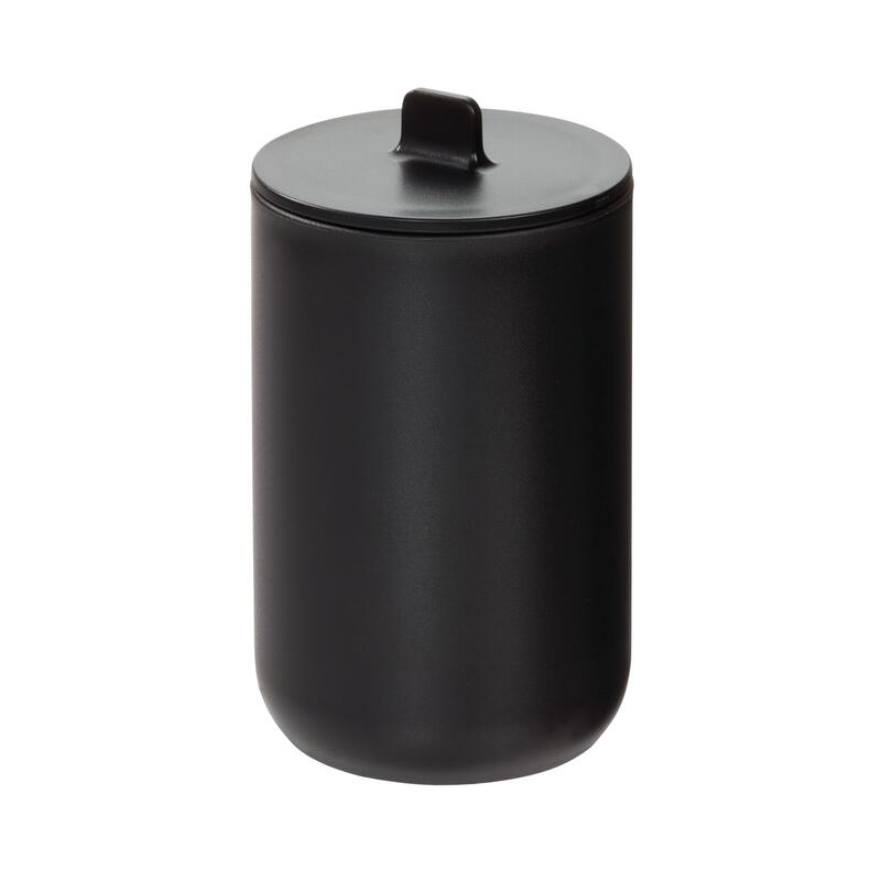IDesign Cade Canister Jar with Lid Matte Black  1 Each 28617