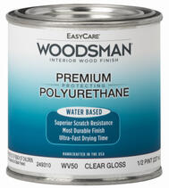 Easycare Woodsman Gloss Polyurethane Wood Finish Clear 1/2 Pint WV50-HP: $32.87