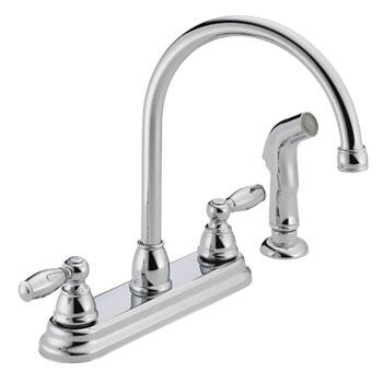 Delta Kitchen Faucet 2 Handle Chrome 1 Each P99575LF P299575LF