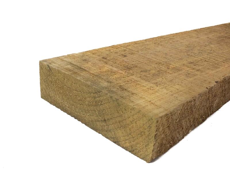 Lumber Pitch Pine #1 Rough Treated 2x8x20 1 Length