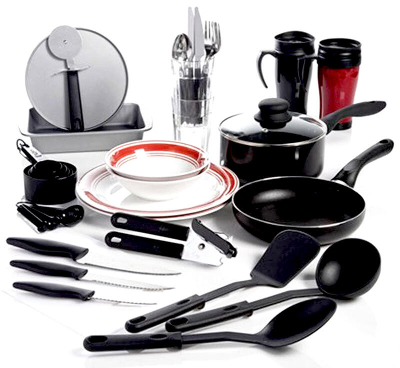 gibson home dorm kitchen 38-pc. combo set