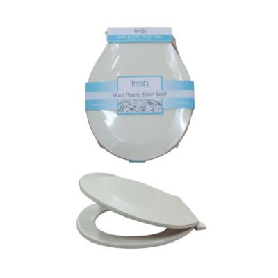 TOILET SEAT PLASTIC WHITE