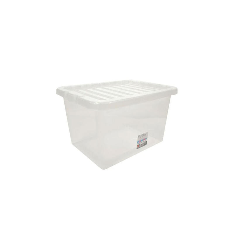 25L Silver Plastic Storage Box