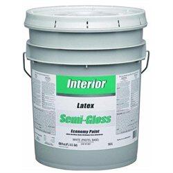 Economy Interior Latex Semi Gloss White 5 Gallon